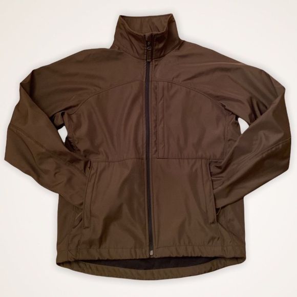 OLD NAVY Soft Shell Fleece Lined Chocolate Brown Spring/Fall Jacket - Picture 1 of 13